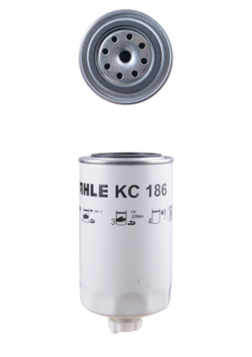 MAHLE Brændstof-filter kc186 Påskruet 192mm M14x1,5 for IVECO FIAT RENAULT TRUCKS