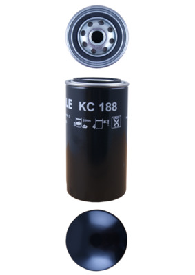 MAHLE Brændstof-filter kc188 Påskruet 190mm M20x1,5 for DAF IVECO VOLVO KING LONG AVIA CUPRA FORD NISSAN