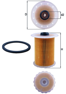 MAHLE Brændstof-filter kx183d Filterindsats diameter_mm_200|Diameter [mm]|77,7 height_mm_209|Højde [mm]|93 inner_diameter_2_mm_996|Indvendig diamete