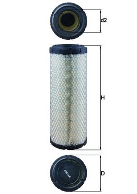 MAHLE Luftfilter lx1240 Filterindsats height_mm_209|Højde [mm]|300 outer_diameter_mm_497|Yderdiameter [mm]|105,5 inner_diameter_1_mm_995|Inder diamete