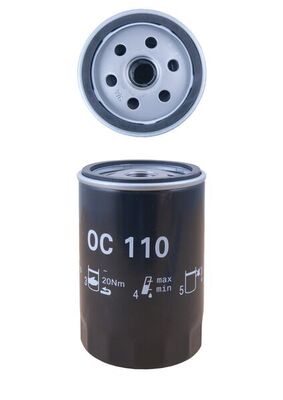 MAHLE Oliefilter oc110 Påskruet 123mm 3/4-16UNF-2B for FORD GMC MERCEDES-BENZ