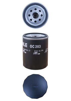 MAHLE Oliefilter oc203 Påskruet 100mm 3/4-16UNF-2B for FORD GMC MAZDA