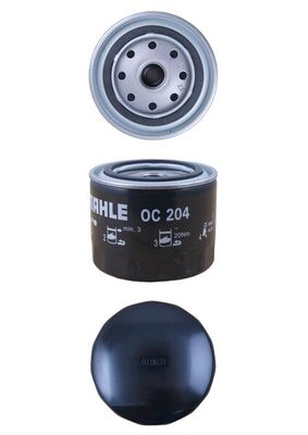 MAHLE Oliefilter oc204 Påskruet 85mm 3/4-16UNF-2B for VOLVO OPEL VAUXHALL FORD