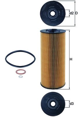MAHLE Oliefilter ox137d Filterindsats diameter_mm_200|Diameter [mm]|83,5 height_mm_209|Højde [mm]|195 inner_diameter_2_mm_996|Indvendig diameter 2 [mm
