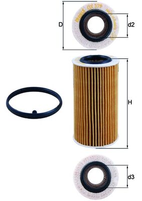 KNECHT Oliefilter ox379d Filterindsats diameter_mm_200|Diameter [mm]|64 height_mm_209|Højde [mm]|125 inner_diameter_2_mm_996|Indvendig diameter 2 [m