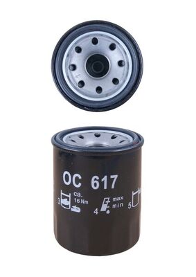 KNECHT Oliefilter oc617 Påskruet 75mm M20x1,5 for HONDA ACURA