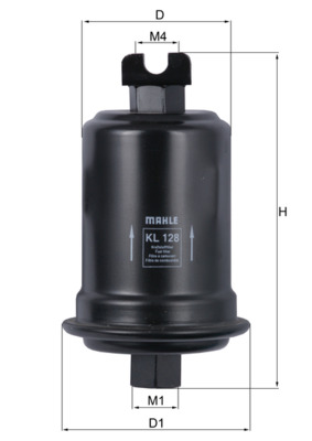 KNECHT Brændstof-filter kl128 Lednings 123mm for MITSUBISHI