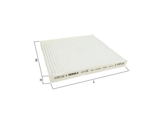 MAHLE Kabineluftfilter la636 for MITSUBISHI HYUNDAI