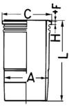 KOLBENSCHMIDT 89181110 140mm for MERCEDES-BENZ