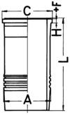 KOLBENSCHMIDT 89931110 166mm for VOLVO