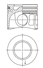 KOLBENSCHMIDT Stempel 41072600 for FORD FIAT PEUGEOT
