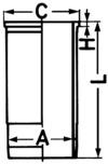 KOLBENSCHMIDT 89869110 144,5mm for MAN