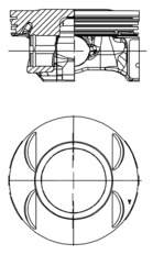 KOLBENSCHMIDT Stempel 40199600 for OPEL