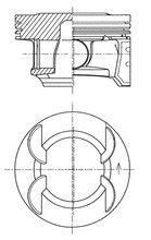 KOLBENSCHMIDT Stempel 41492600 for OPEL
