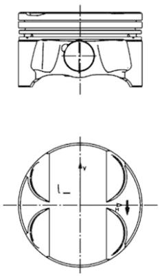 KOLBENSCHMIDT Stempel 40085600 for BMW