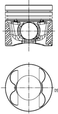 KOLBENSCHMIDT Stempel 40096600 til cylinder 4-6 for MERCEDES-BENZ
