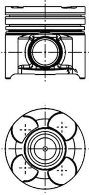 KOLBENSCHMIDT Stempel 40660600 for OPEL FIAT