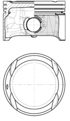 KOLBENSCHMIDT Stempel 40839600 for VW