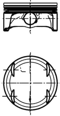KOLBENSCHMIDT Stempel 40348600 for MERCEDES-BENZ