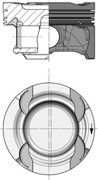 KOLBENSCHMIDT Stempel 40856600 for MERCEDES-BENZ
