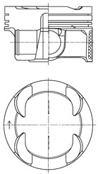 KOLBENSCHMIDT Stempel 42099600 for BMW