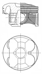 KOLBENSCHMIDT 41986600 for MAZDA