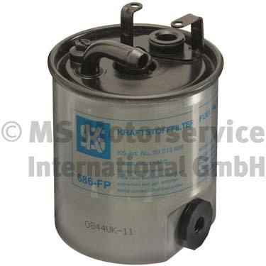 KOLBENSCHMIDT Brændstof-filter 50013686 med tilslutning til vandsensor 120mm 10 for MERCEDES-BENZ