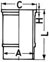 KOLBENSCHMIDT Cylinderforing 88524110 for PEUGEOT
