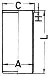 KOLBENSCHMIDT Cylinderforing 89823190 for TOYOTA