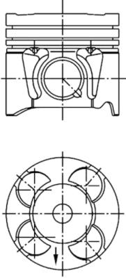 KOLBENSCHMIDT Stempel 41287600 for OPEL VAUXHALL FORD