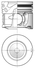 KOLBENSCHMIDT Stempel 41253600 for FORD VOLVO PEUGEOT