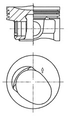KOLBENSCHMIDT Stempel 41257600 for VW