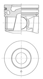 KOLBENSCHMIDT Stempel 41274600 for NISSAN RENAULT