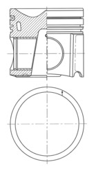 KOLBENSCHMIDT 41659600 for MERCEDES-BENZ
