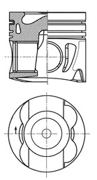KOLBENSCHMIDT Stempel 41712600 for MERCEDES-BENZ