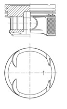 KOLBENSCHMIDT Stempel 41724600 for MERCEDES-BENZ