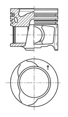 KOLBENSCHMIDT Stempel 41812600 for RENAULT