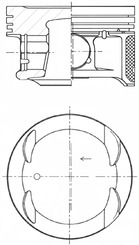 KOLBENSCHMIDT Stempel 41933600 for FIAT