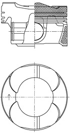 KOLBENSCHMIDT Stempel 41991600 for BMW
