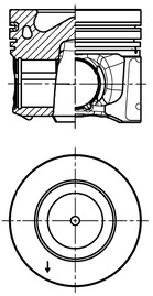 KOLBENSCHMIDT Stempel 42030600 for AUDI
