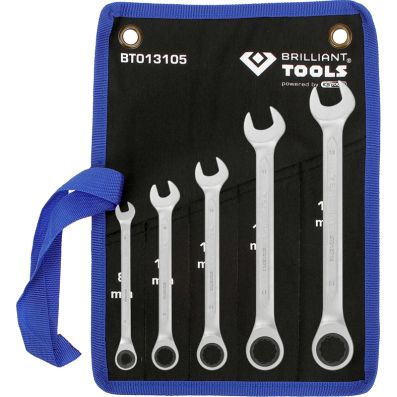 BRILLIANT TOOLS Skralde-ringnøglesæt bt013105