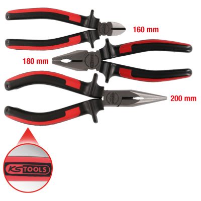 KS Tools 115.1010, Stål, Sort, Rød