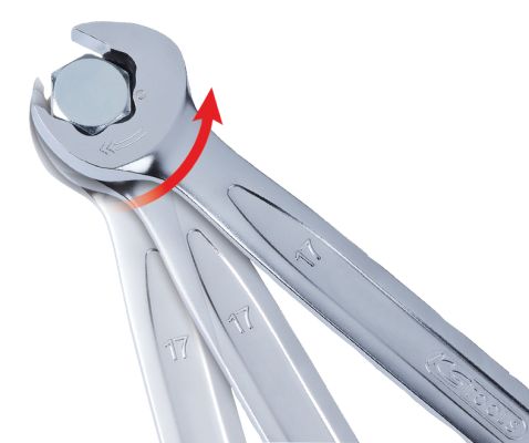 KS TOOLS Skralde-ringgaffelnøgle 503.5224
