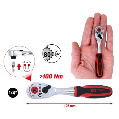 KS TOOLS Omskiftelig skralde 935.1495