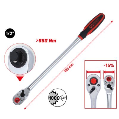 KS TOOLS Omskiftelig skralde 935.1295