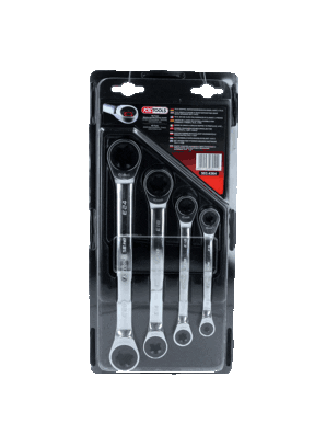 KS TOOLS Skralde-dobbeltringnøglesæt 503.4364