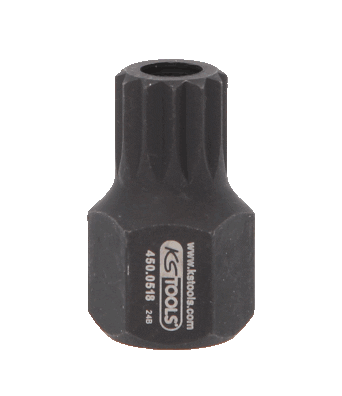 KS TOOLS Skraldenøgleindsats (Hexagon) 450.0518