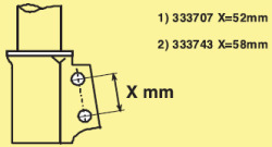 KYB Støddæmper 333707 foraksel for RENAULT