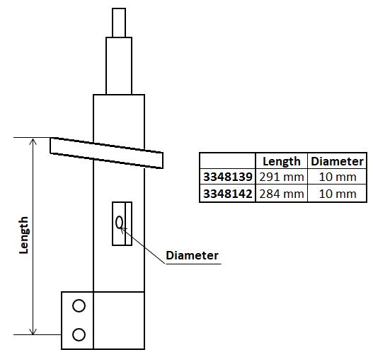KYB Støddæmper 3348142 foraksel for VAUXHALL TOYOTA