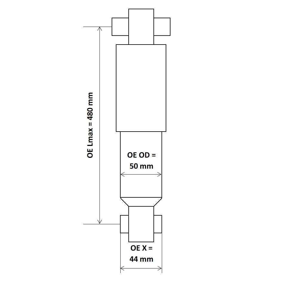 KYB Støddæmper 3417517 bagaksel for IVECO